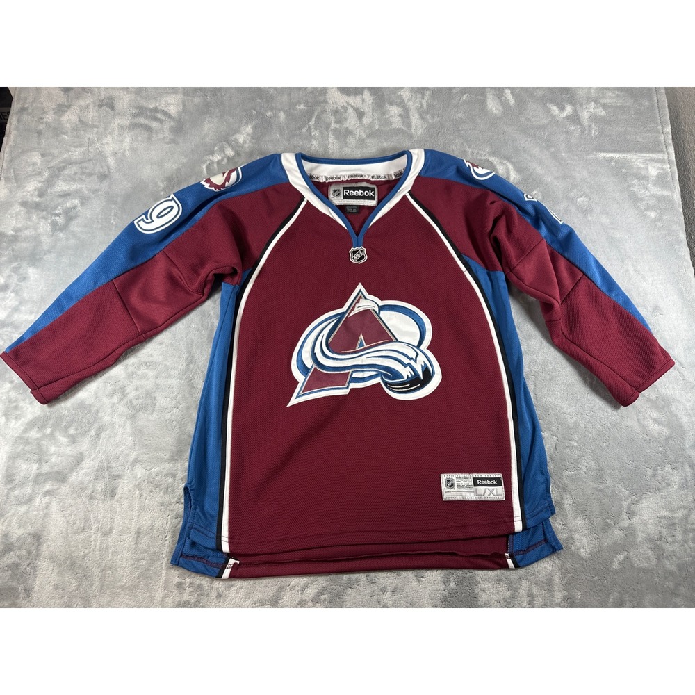 Reebok NHL Colorado Avalanche Nathan MacKinnon 29 Youth Jersey L/XL Burgundy